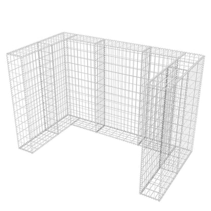 Gabbione in Rete in Acciaio per 2 Cassonetti 180x100x120 cm - homemem39