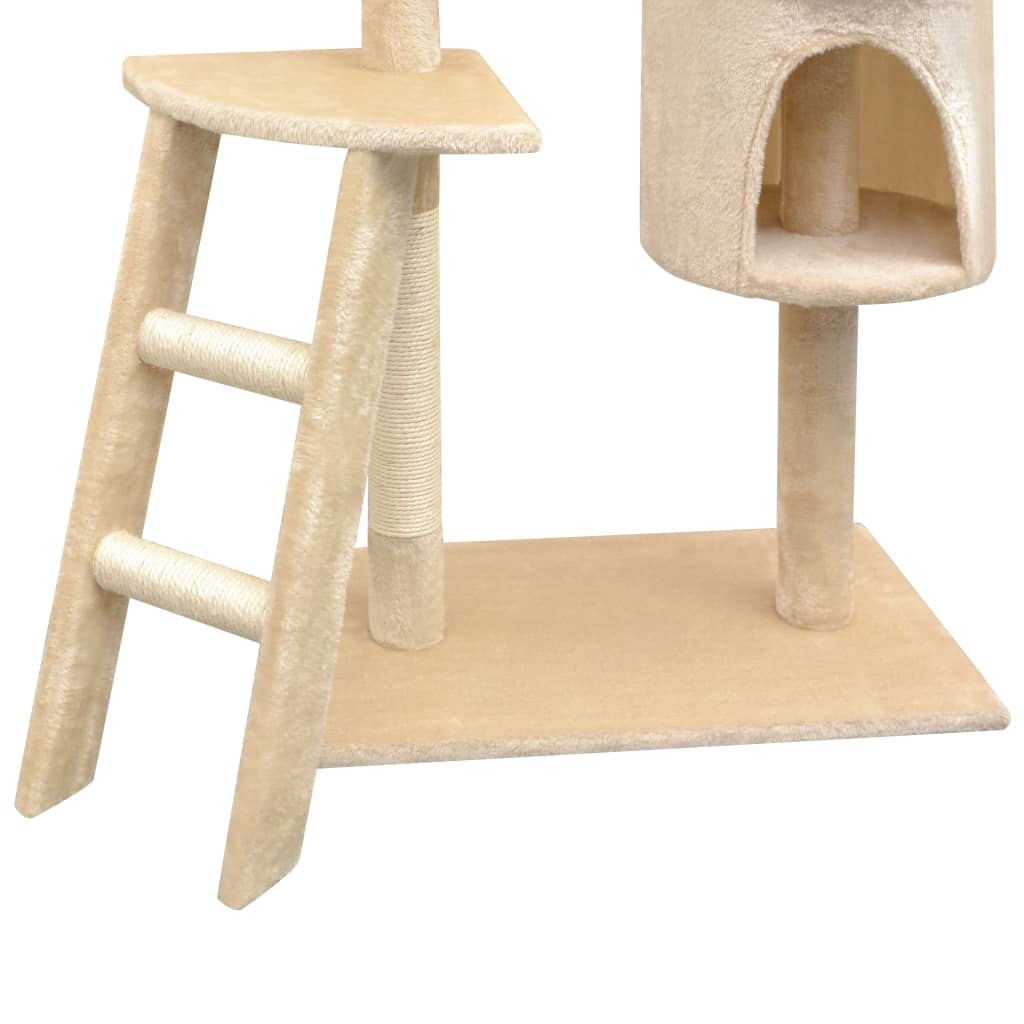 Albero per Gatti con Tiragraffi Sisal 150 cm Beige - homemem39