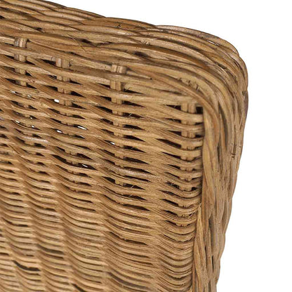 Sedie da Pranzo 2 pz Marroni in Rattan Naturale | homemem39