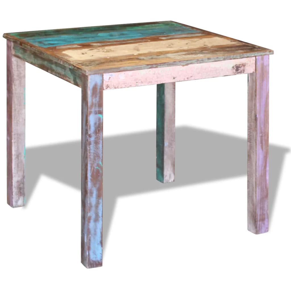 Tavolo da Pranzo in Legno Massello di Recupero 80x82x76 cm | homemem39