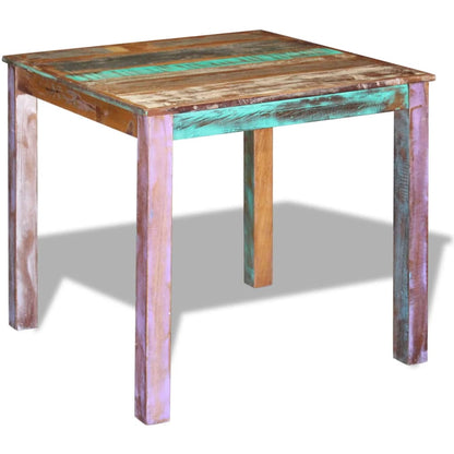 Tavolo da Pranzo in Legno Massello di Recupero 80x82x76 cm | homemem39
