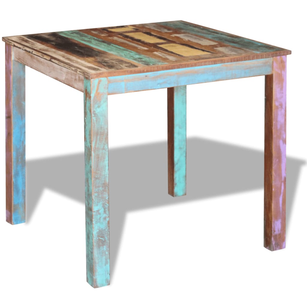 Tavolo da Pranzo in Legno Massello di Recupero 80x82x76 cm | homemem39