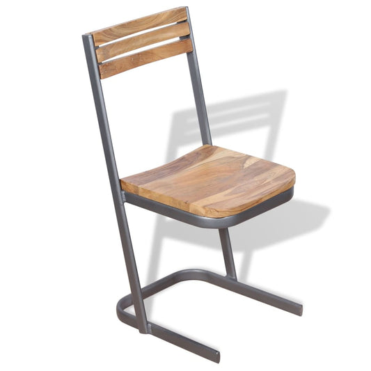 Sedie da Pranzo 2 pz in Legno Massello di Teak | homemem39