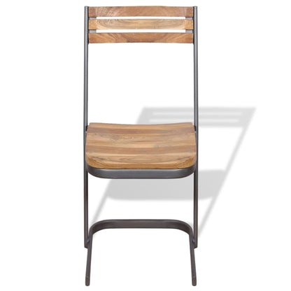 Sedie da Pranzo 2 pz in Legno Massello di Teak | homemem39