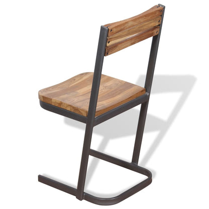 Sedie da Pranzo 2 pz in Legno Massello di Teak | homemem39