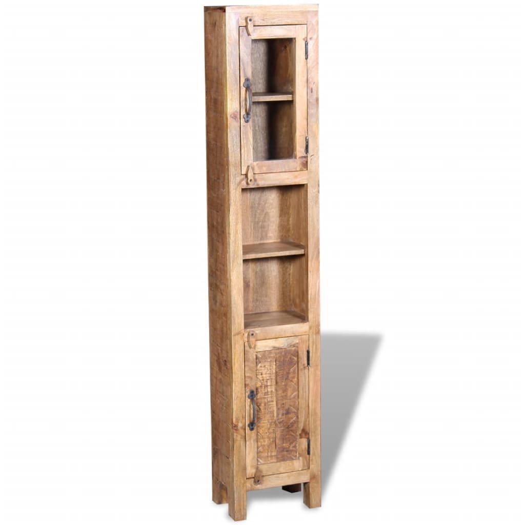 Armadio Vanity Specchiera 2 Armadietti Legno Massello di Mango | homemem39