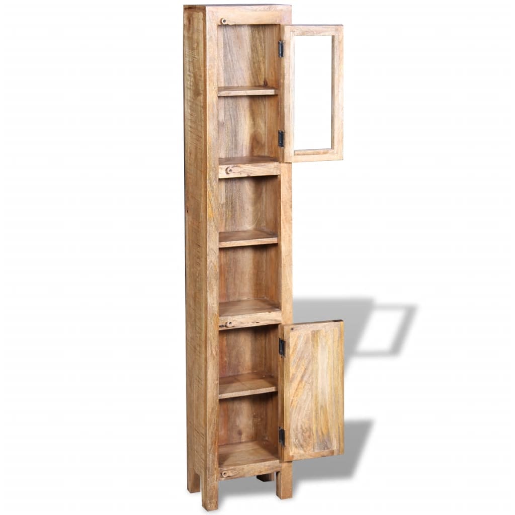 Armadio Vanity Specchiera 2 Armadietti Legno Massello di Mango | homemem39