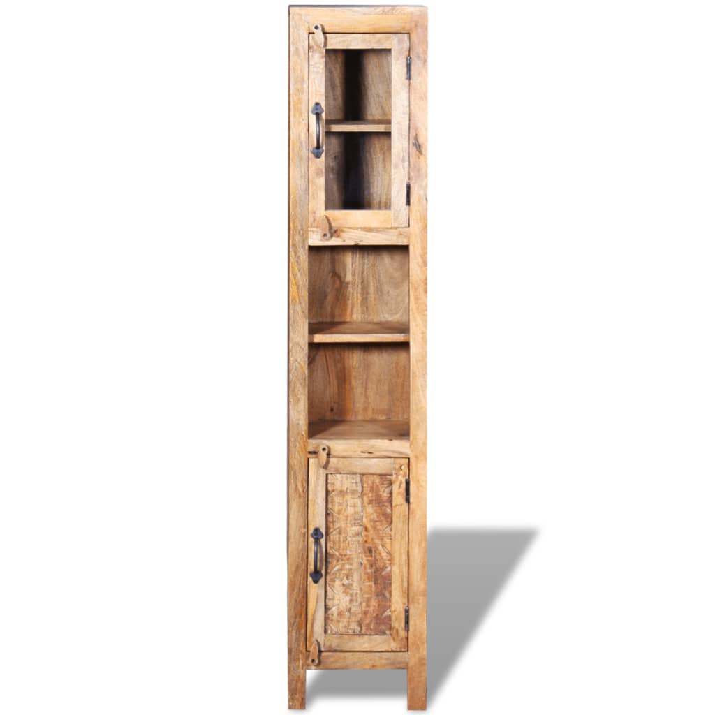 Armadio Vanity Specchiera 2 Armadietti Legno Massello di Mango | homemem39