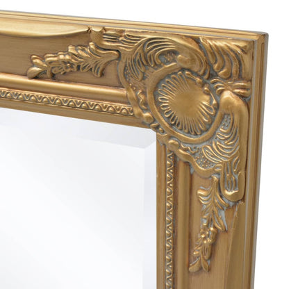 Specchio da Parete Stile Barocco 100x50 cm Oro - homemem39