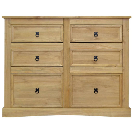 Credenza Pino Messicano Gamma Corona 110x43x81 cm - homemem39