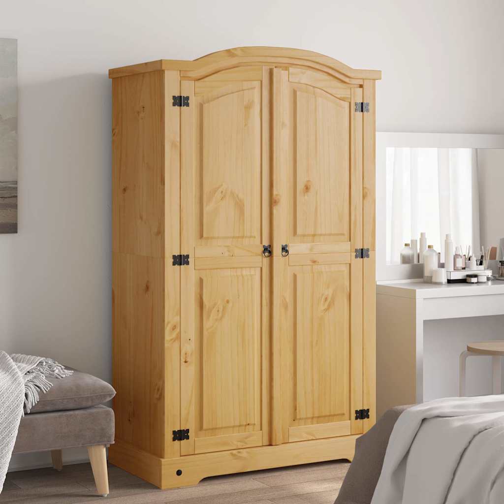vidaXL Armadio in Legno di Pino Messicano Corona Range 2 Ante - homemem39