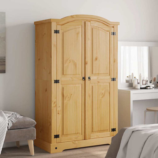 vidaXL Armadio in Legno di Pino Messicano Corona Range 2 Ante - homemem39