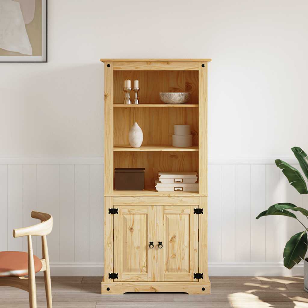 Credenza in Legno di Pino Messicano Corona Range 80x40x170 cm | homemem39