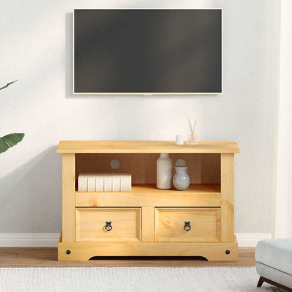 Mobile Porta TV Legno Pino Messicano Corona Range 91x43x56 cm