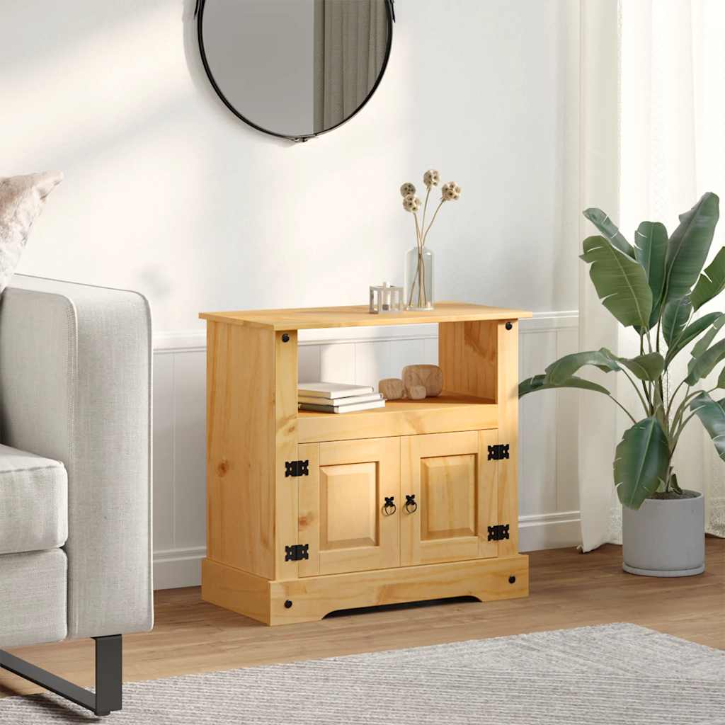 Mobile Porta TV Legno Pino Messicano Corona Range 80x43x78 cm