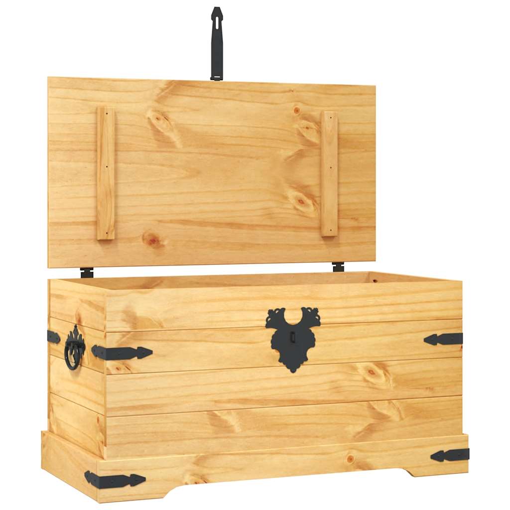 Cassapanca in Pino Messicano Corona Range 91x49,5x47 cm - homemem39