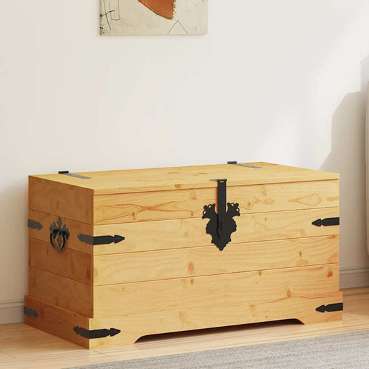 Cassapanca in Pino Messicano Corona Range 91x49,5x47 cm - homemem39
