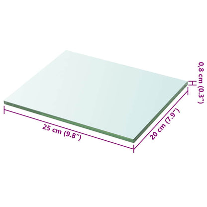 Lastra in Vetro Bianco 20x25 cm | homemem39