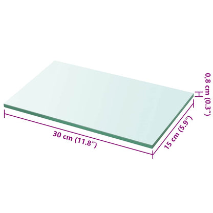Lastra in Vetro Trasparente 30x15 cm - homemem39