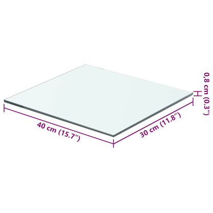 Mensola in Vetro Trasparente 40x30 cm | homemem39