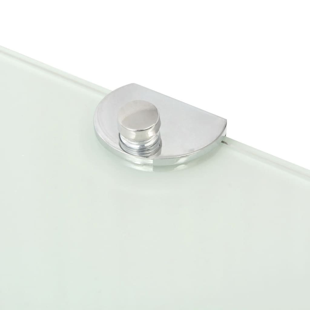 Scaffale Angolare con Supporto in Cristallo Vetro Chiaro 25x25 cm | homemem39