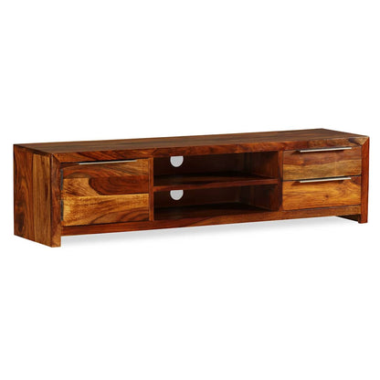 Mobile Porta TV Legno Massello di Acacia 120x30x30 cm