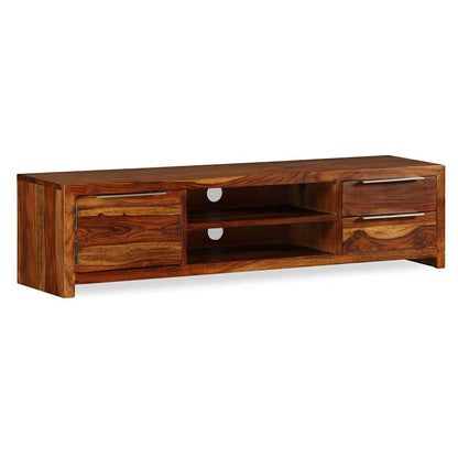 Mobile Porta TV Legno Massello di Acacia 120x30x30 cm