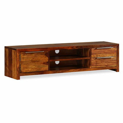 Mobile Porta TV Legno Massello di Acacia 120x30x30 cm