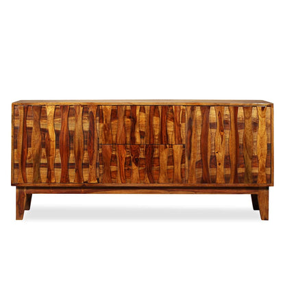 Credenza in Legno Massello di Acacia 160x45x70 cm - homemem39