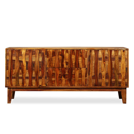 Credenza in Legno Massello di Acacia 160x45x70 cm