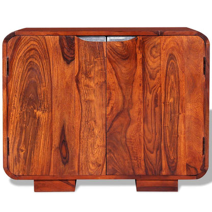 Credenza in Legno Massello di Acacia 75x35x60 cm - homemem39
