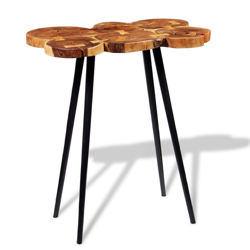 Tavolo a Tronco Legno Massello di Acacia 90x60x110 cm | homemem39