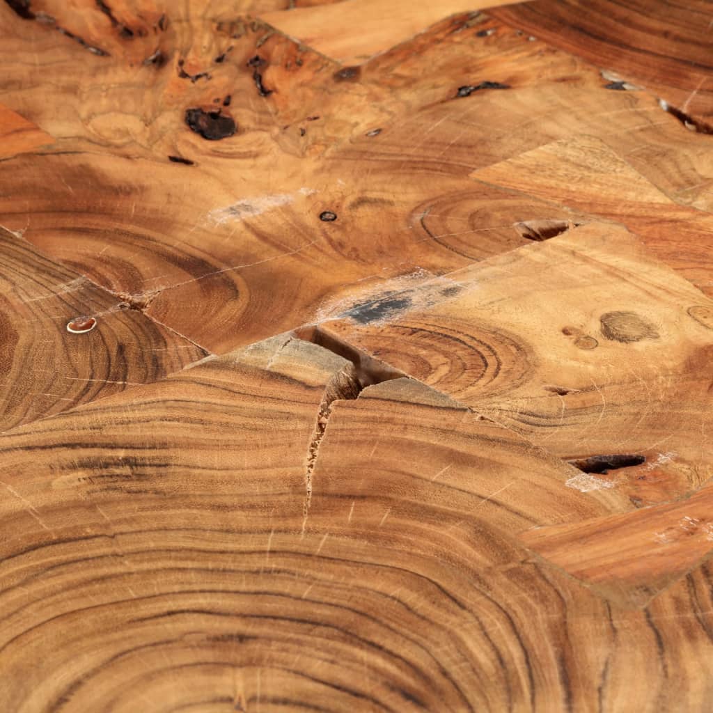Tavolo a Tronco Legno Massello di Acacia 90x60x110 cm | homemem39