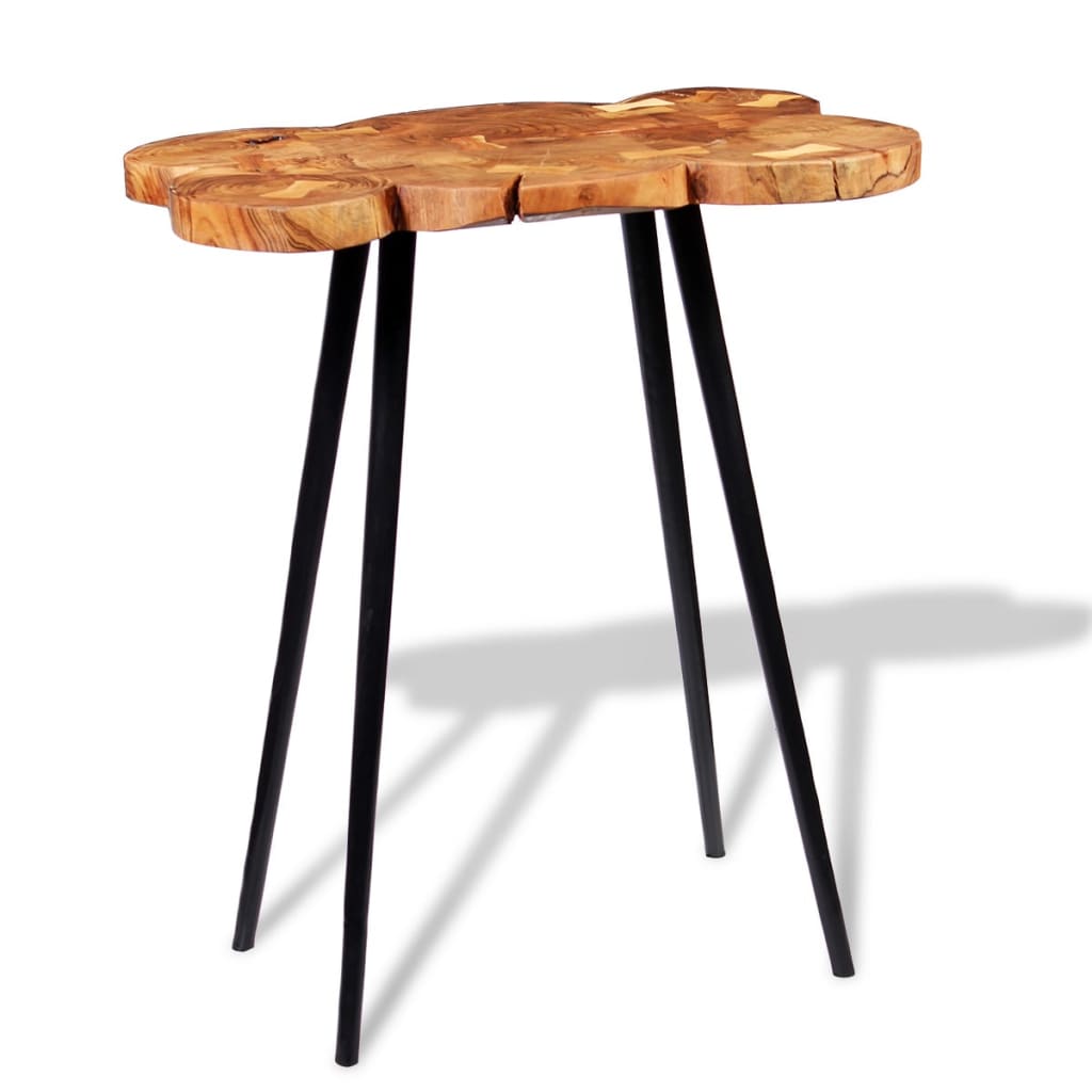 Tavolo a Tronco Legno Massello di Acacia 90x60x110 cm | homemem39