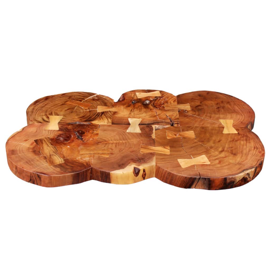 Tavolo a Tronco Legno Massello di Acacia 90x60x110 cm | homemem39