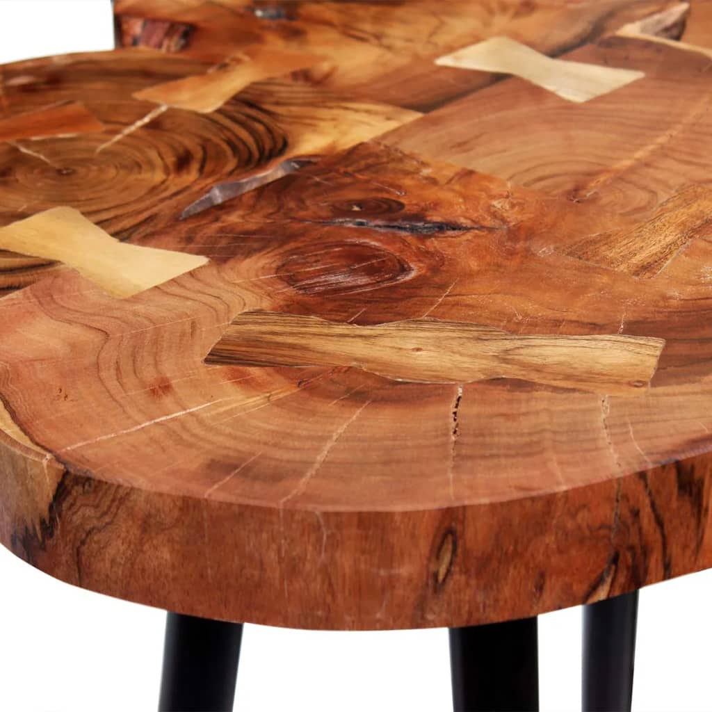 Tavolo a Tronco Legno Massello di Acacia 90x60x110 cm | homemem39