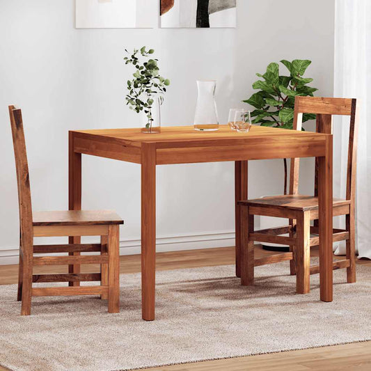 Set Sedie da Pranzo 2 pz in Legno Massello di Acacia | homemem39