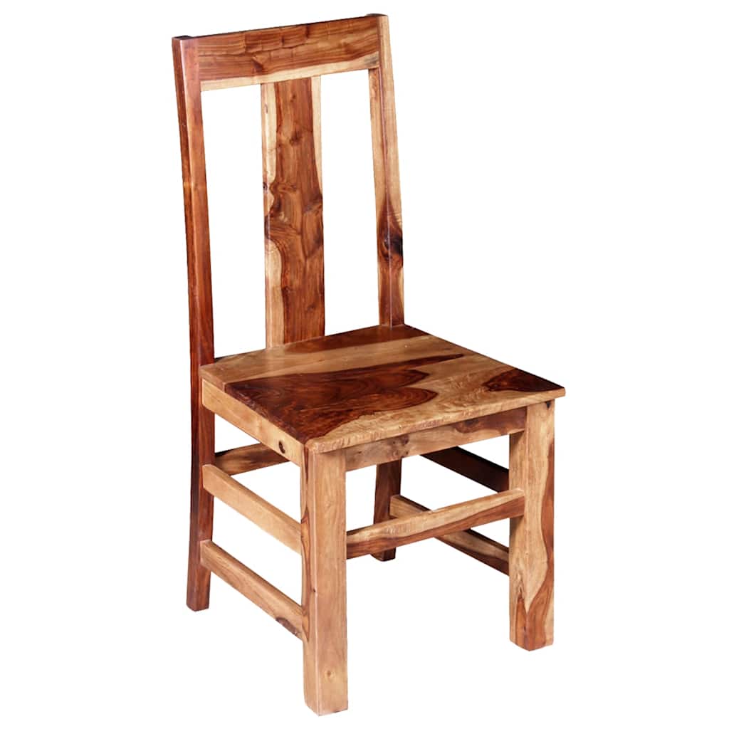 Set Sedie da Pranzo 2 pz in Legno Massello di Acacia | homemem39