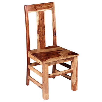 Set Sedie da Pranzo 2 pz in Legno Massello di Acacia | homemem39