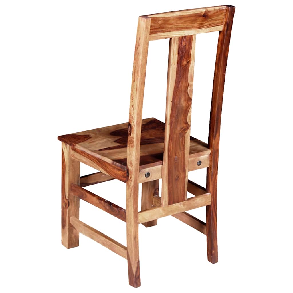 Set Sedie da Pranzo 2 pz in Legno Massello di Acacia | homemem39