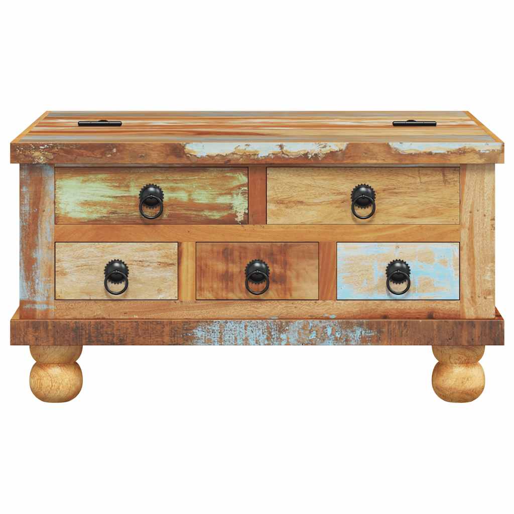 Tavolino da Salotto in Legno di Recupero 70x70x38 cm | homemem39