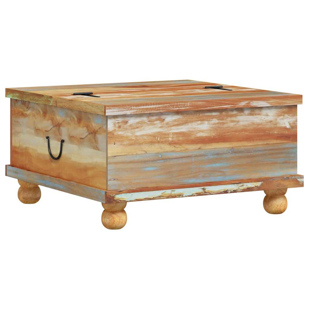 Tavolino da Salotto in Legno di Recupero 70x70x38 cm | homemem39