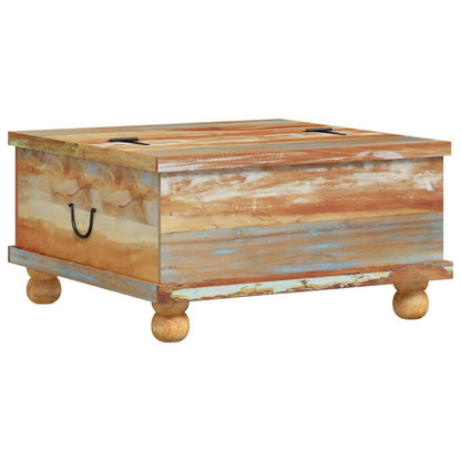 Tavolino da Salotto in Legno di Recupero 70x70x38 cm | homemem39