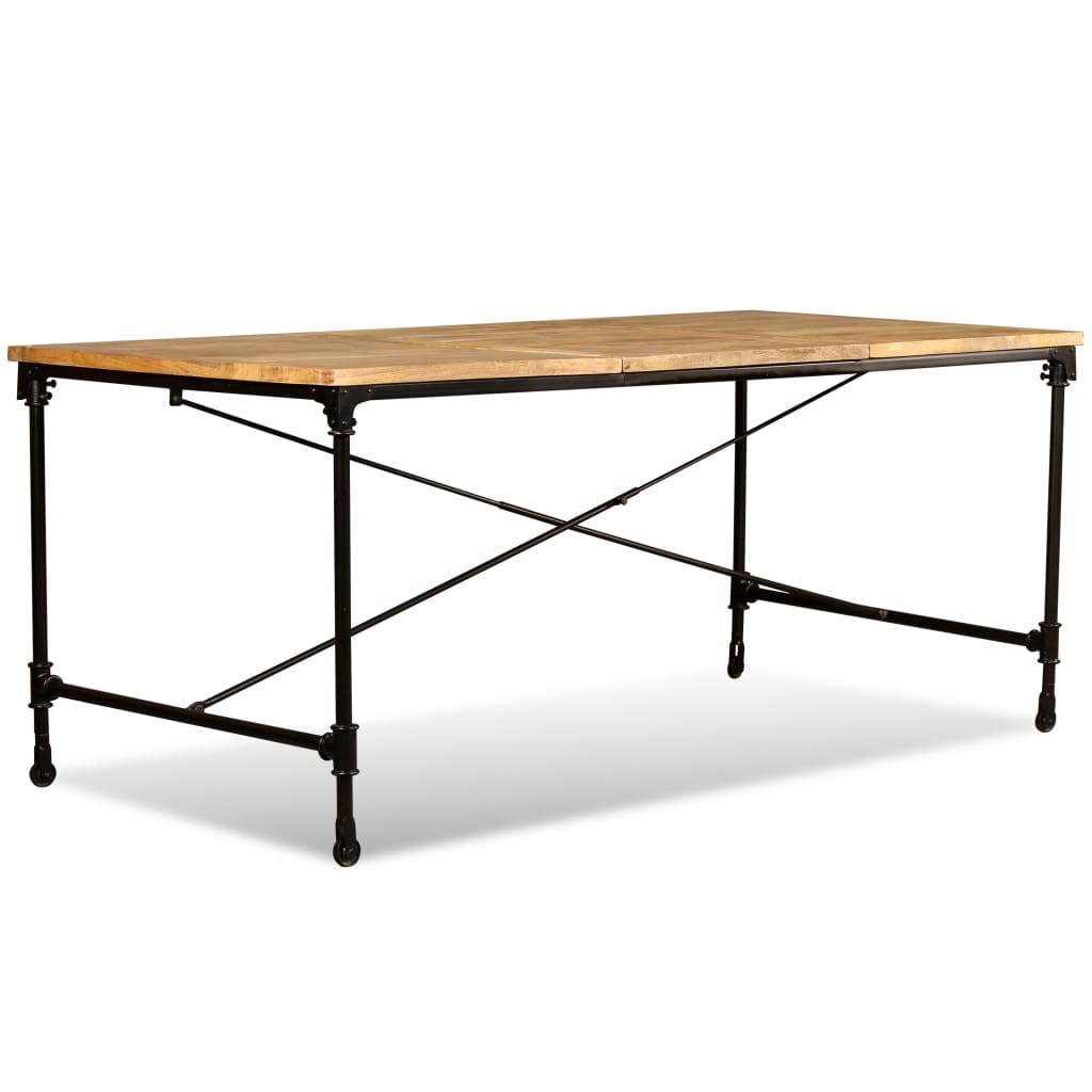 Tavolo da Pranzo in Legno Massello di Mango 180 cm | homemem39