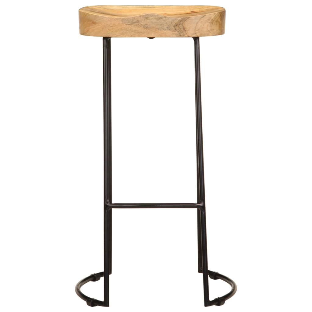 Bar Stools 2 pcs in Solid Mango Wood