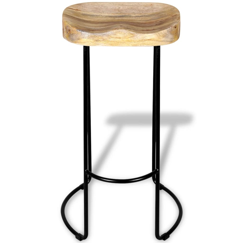 Bar Stools 2 pcs in Solid Mango Wood