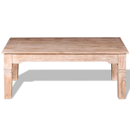 Tavolino da Salotto in Legno Massello di Acacia 110x60x45 cm | homemem39