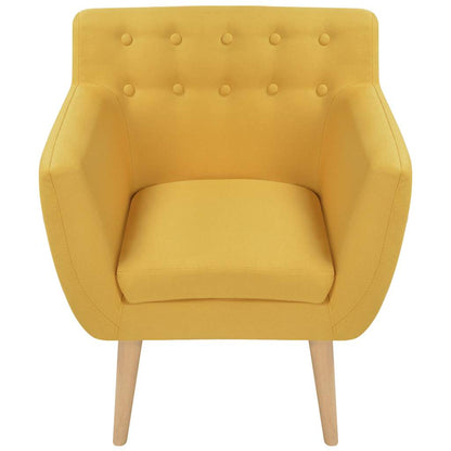 Poltrona Gialla in Tessuto