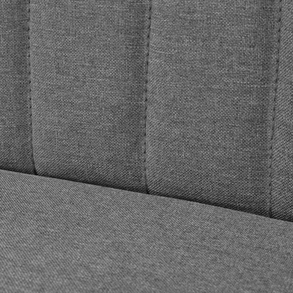 Divano in Tessuto 117x55,5x77 cm Grigio Chiaro - homemem39