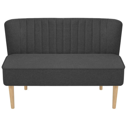 Divano in Tessuto 117x55,5x77 cm Grigio Scuro - homemem39